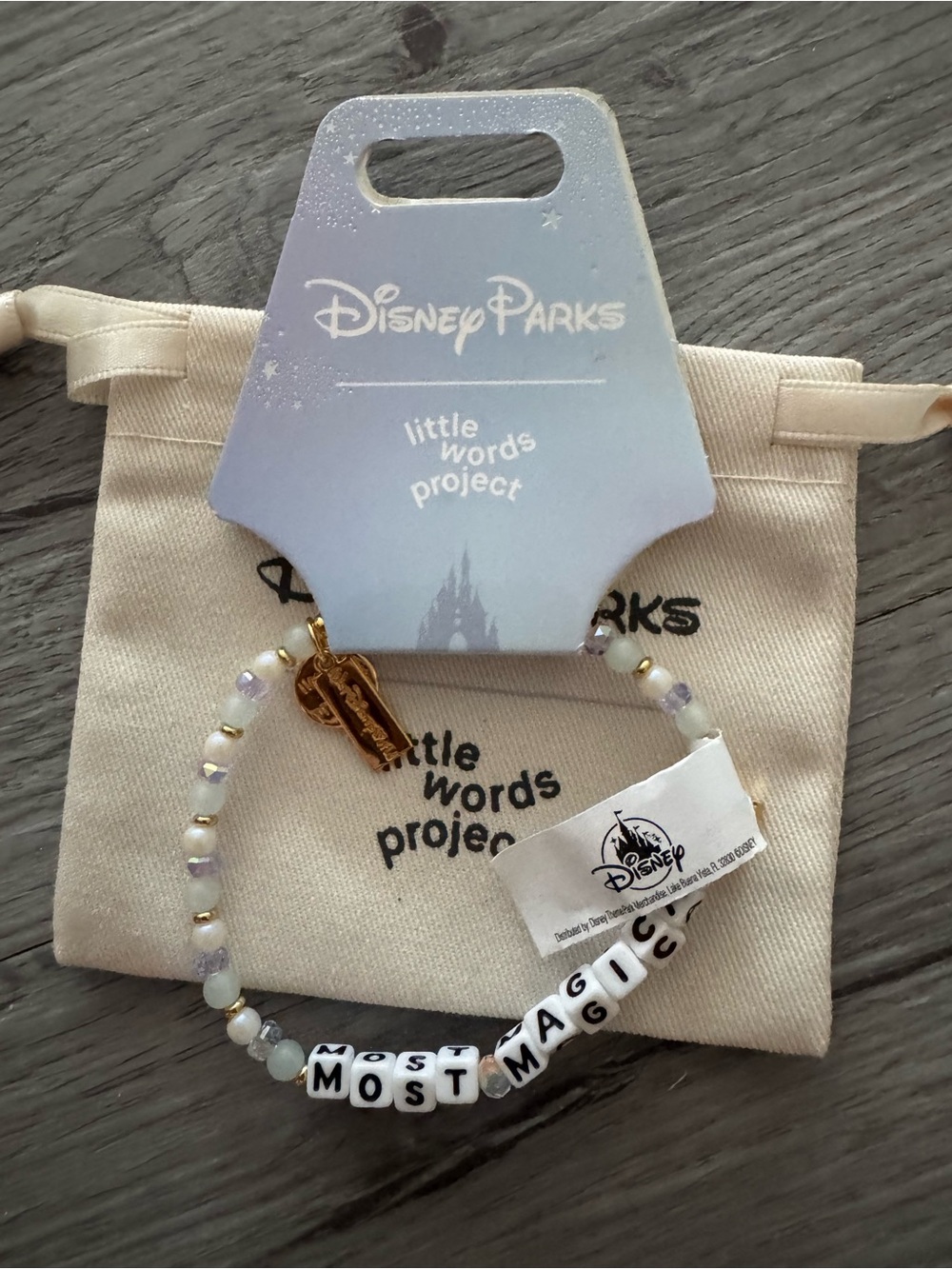 Disney Parks x Little Words Project "Most Magic" Beaded Bracelet